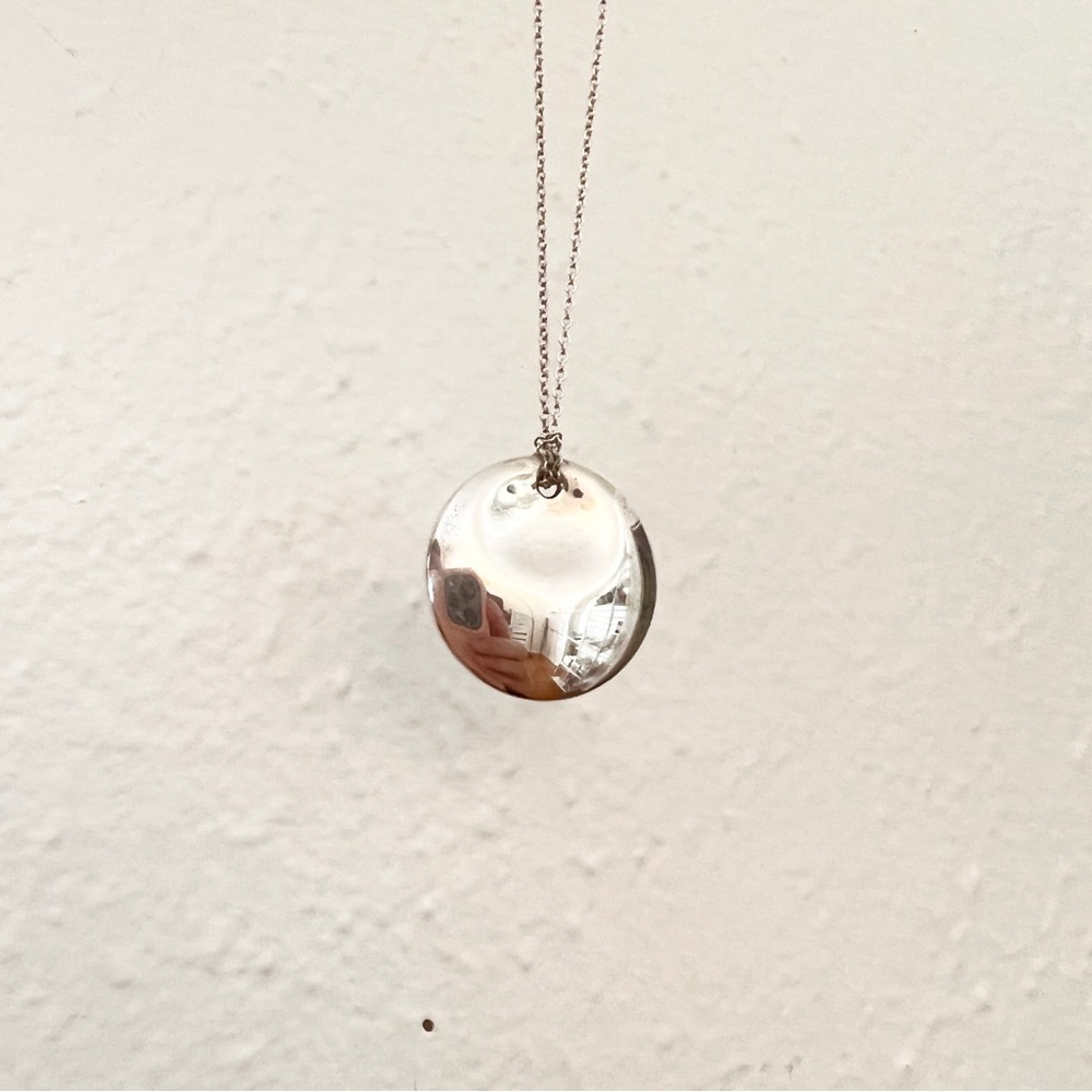 Tiffany & Co. Elsa Peretti Sterling Silver Round Pendant - Picture 7 of 8